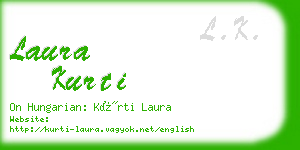 laura kurti business card